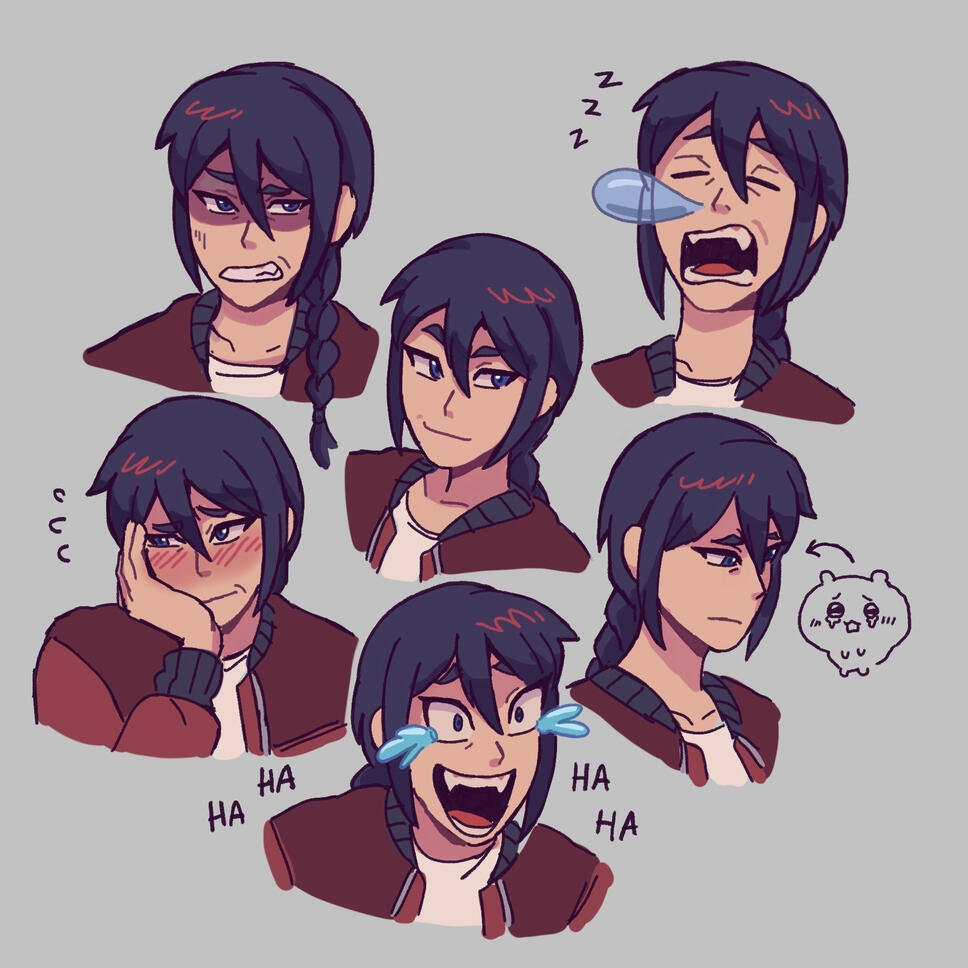 Zea Seong - expression sheet